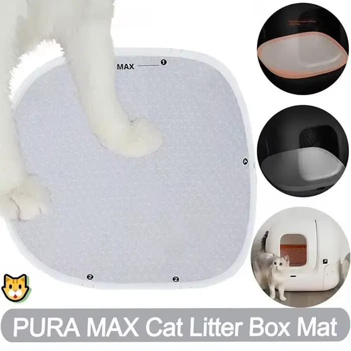 Petkit – bac à sable PURA MAX Original, tapis de bac à litière pour chat, trois tampons de prévention haute performance, coussin de toilette adapté aux chats
