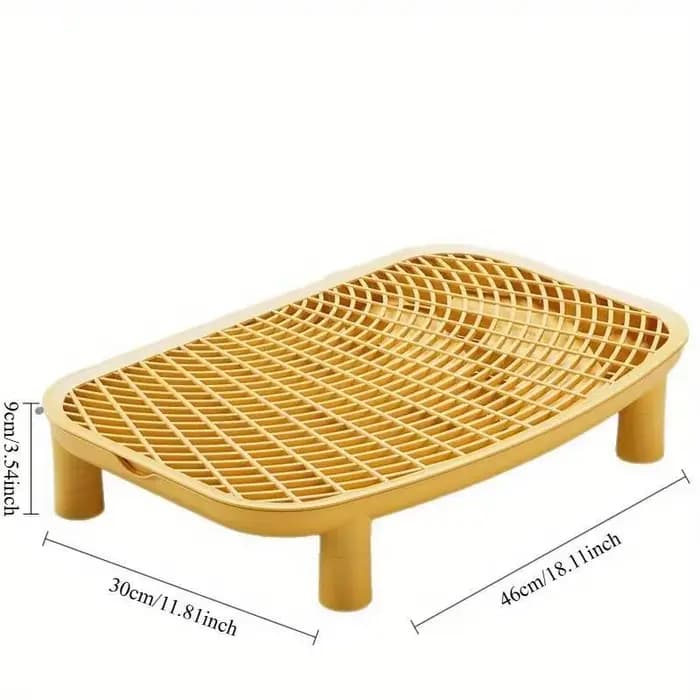 Bac à litière pour chat Tapis de sable avec filtre double couche Conception anti-fuite