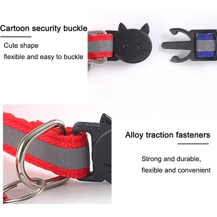Collier réglable avec clochette pour animal de compagnie
