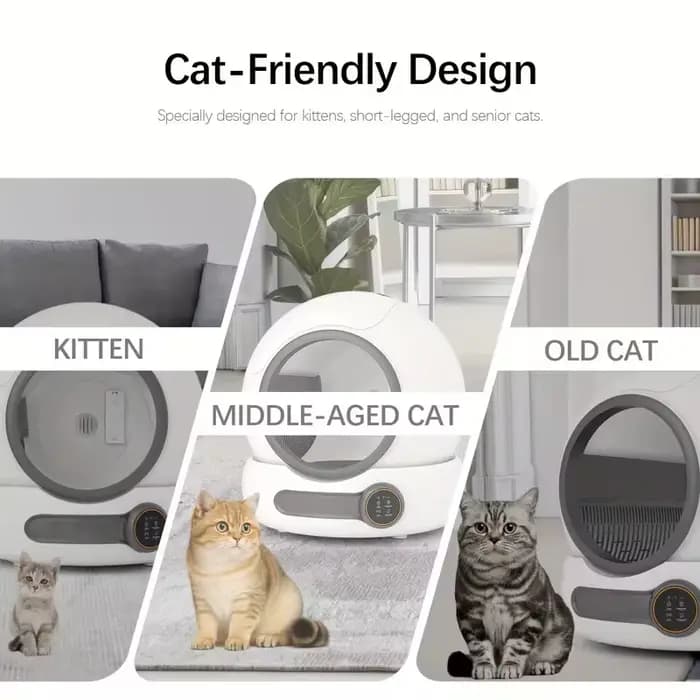 Bac à litière automatique pour chat