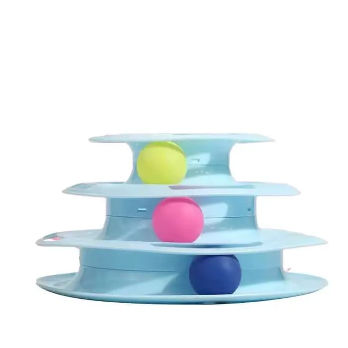 Plateau tournant en plastique pour chat