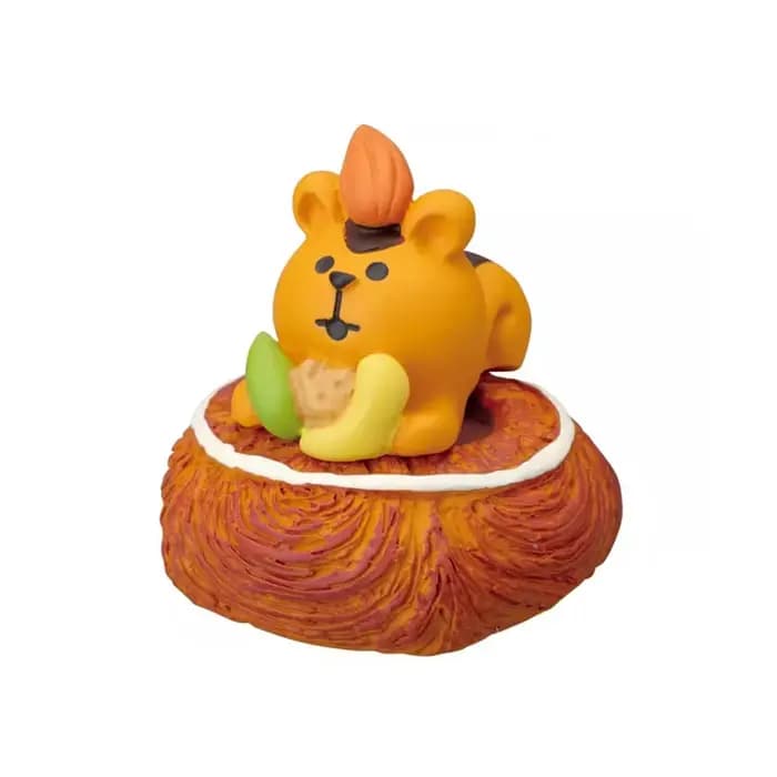 ZAKKA japonais chat nourriture boulangerie café décoration résine artisanat petits ornements Croissant beignet Dessert Cupcake Hot Dog ours