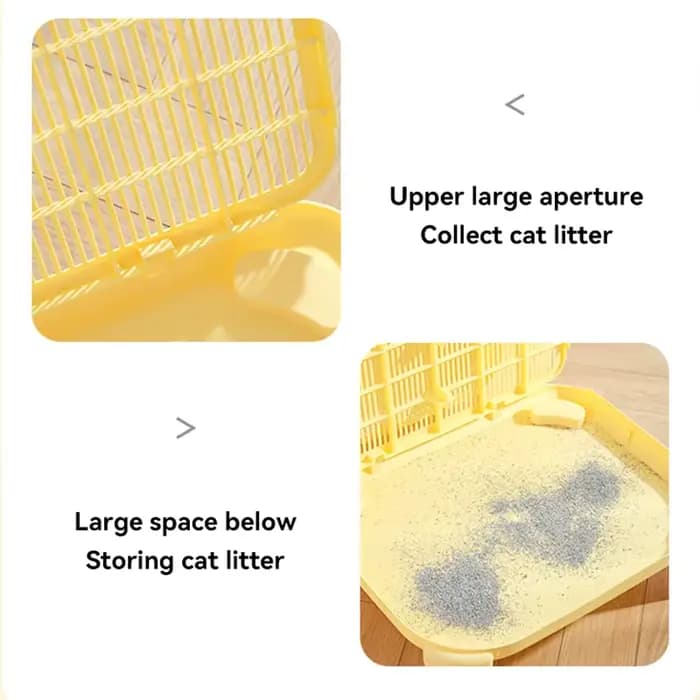 HOOPET tapis à litière pour chats anti-éclaboussures Double couche boîte