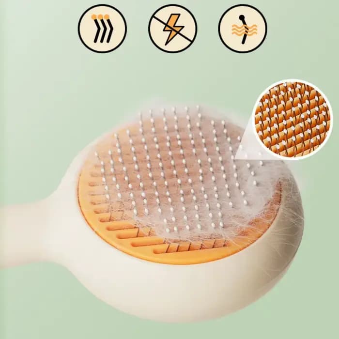 Brosse autonettoyante pour chat