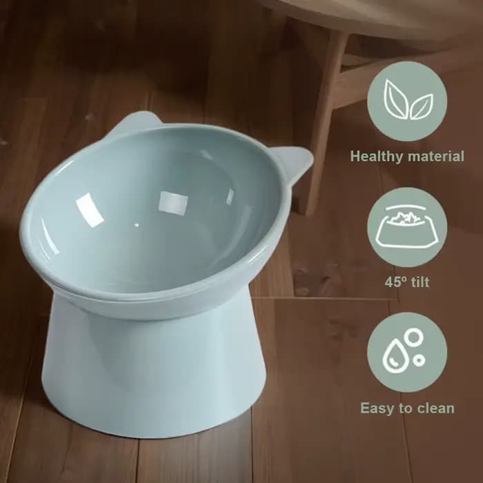 Bol incliné pour chat, bol surélevé ergonomique pour chat