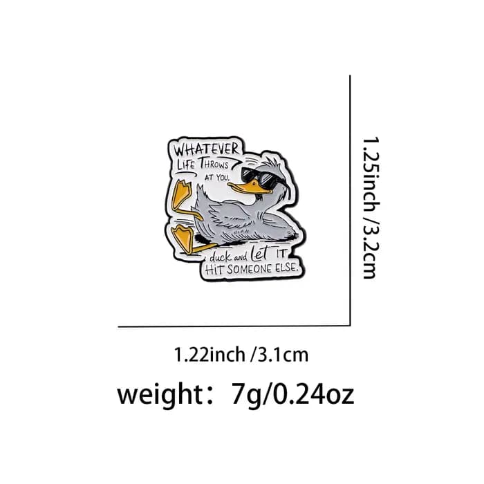 Épingles à revers en émail avec citation d'énergie de chat Orange