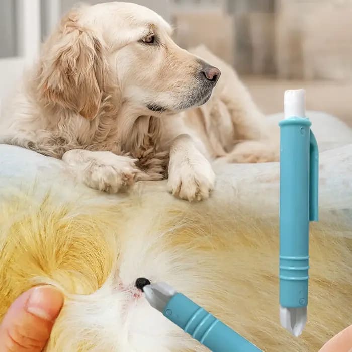 Kit de 4 extracteurs de tiques pour chiens et chats, accessoires durables pour animaux de compagnie, pour éliminer les puces, les poux et les tiques