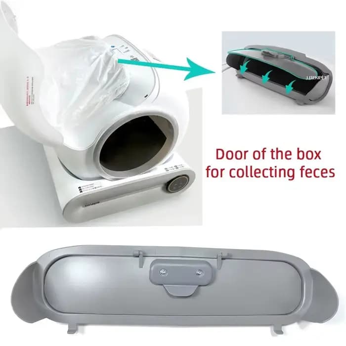 Boîte à litière automatique pour chat, accessoires, porte de poubelle, collecte des feuilles pour toilettes pour chat TONEPIE TI PRO
