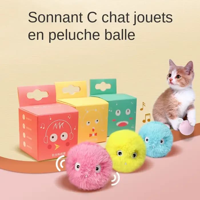 Jouets pour chats, balle interactive intelligente