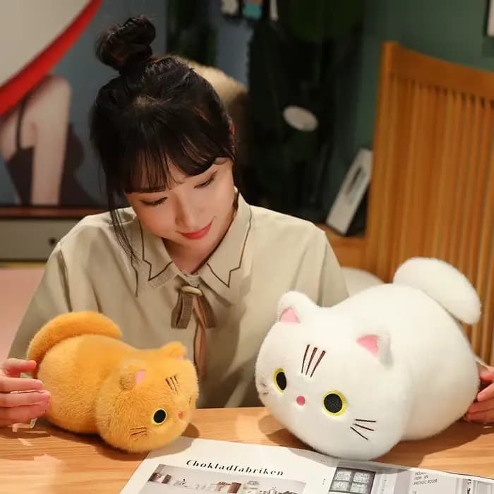 Jouet en peluche chat dessin animé Kawaii 25-50CM