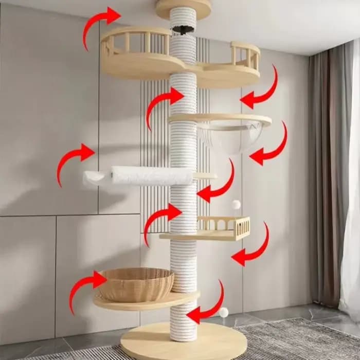 Arbre à chat moderne de luxe