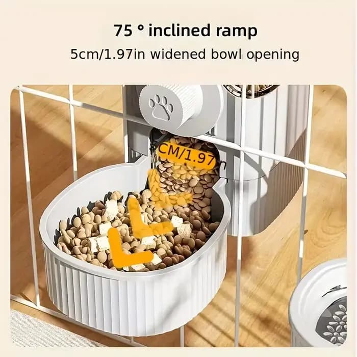 Nouveau distributeur d'eau/distributeur d'eau automatique suspendu de nourriture pour animaux de compagnie de tepy