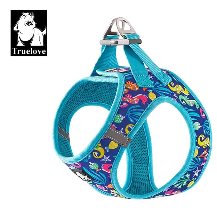 Truelove harnais pour animaux de compagnie maille d'air souple gilet réfléchissant réglable