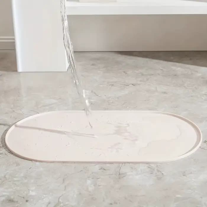 Tapis d'alimentation pour chat avec design antidérapant et imperméable