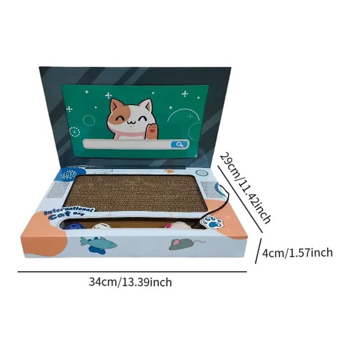 Tapis à gratter pliable pour chat