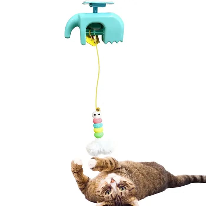 Jouet pour chat à fixation sur cadre de porte