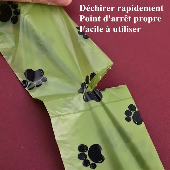 1/42 rouleau sac poubelle biodégradable pour animaux de compagnie sacs de merde de chien en vrac sac