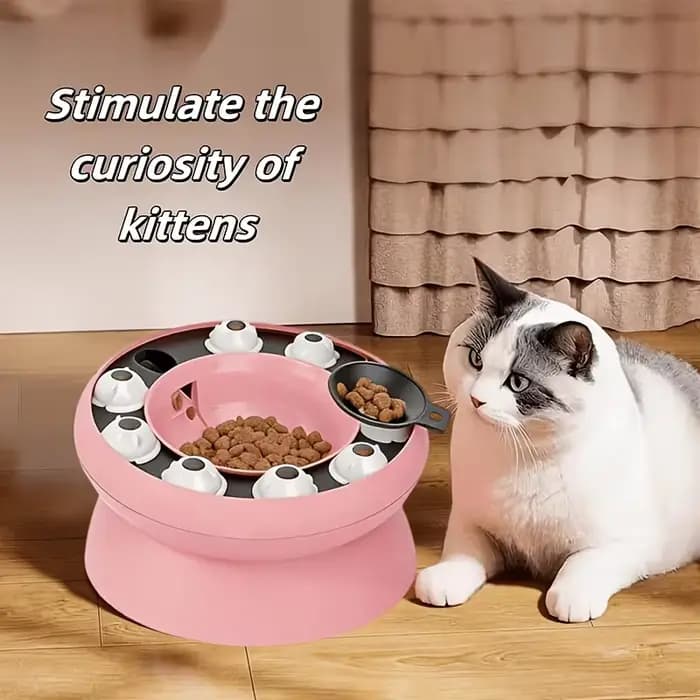 Jouet Distributeur Interactif de Friandises pour Chat