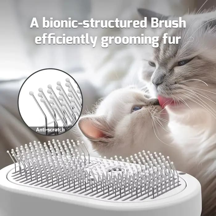 Brosse à vapeur pour chat