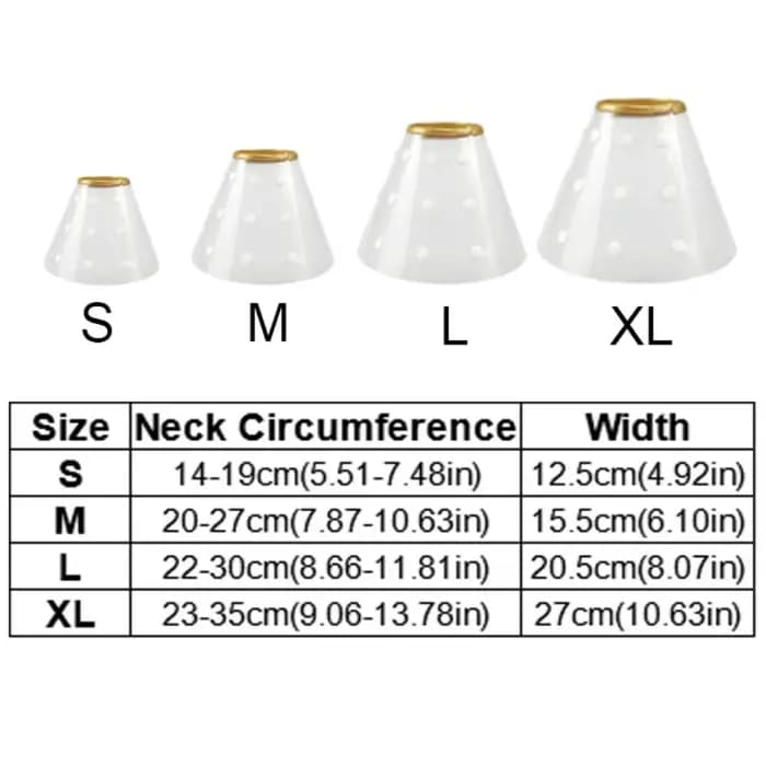 Collier de récupération Transparent pour chat
