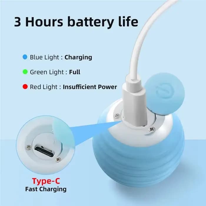 Balle Magique Interactive Électrique pour Chat, Jouet d'Entraînement pour Chaton à Mouvement existent
