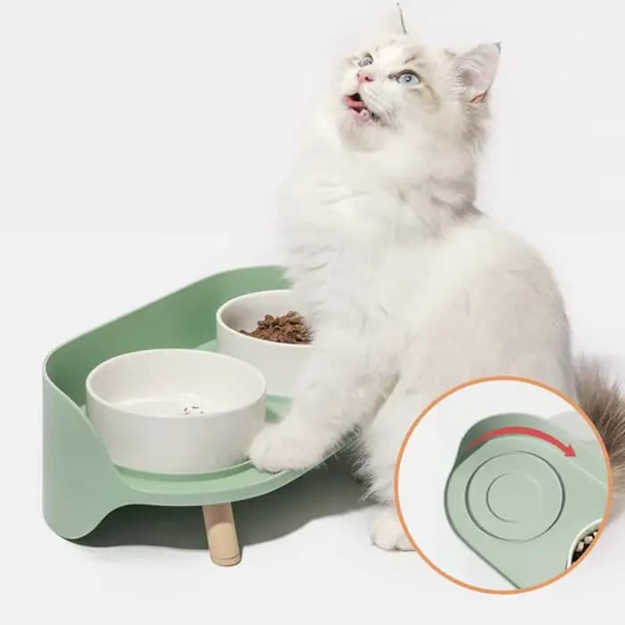 Double bol de sécurité pour chat