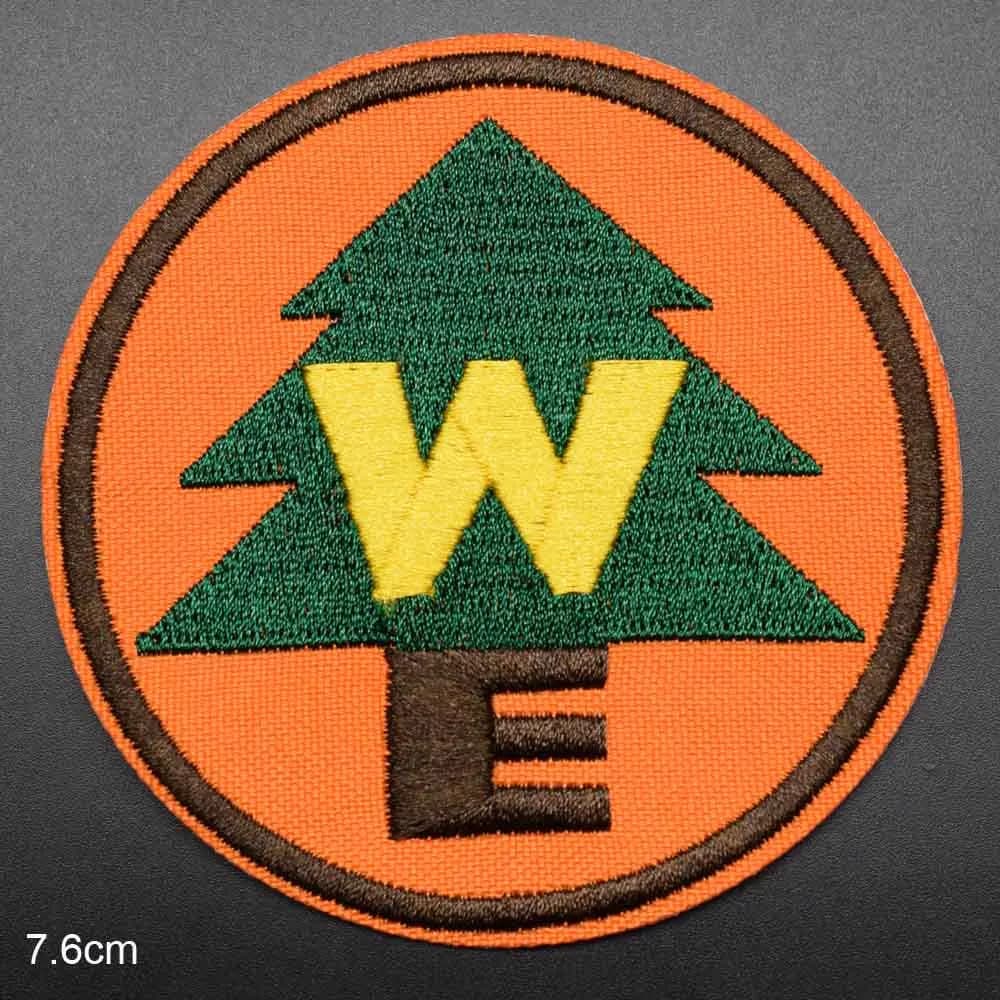 Arbre extérieur fer sur vêtements brodés Wildness Explorer patchs pour vêtements autocollants vêtement en gros