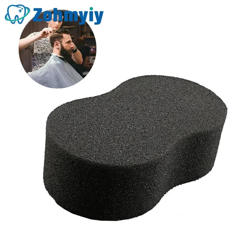 Brosse éponge pour le cou, brosse colorée pour nettoyer les cheveux, brosse pour la barbe, brosse pour enlever les poils, outils de coiffure pour salon de barbier