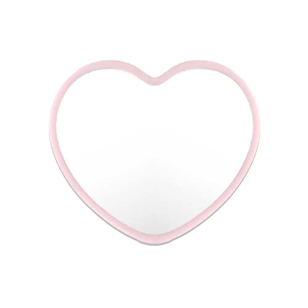 Miroir simple en forme de cœur à une seule face, miroir de poche haute définition, petit miroir de beauté, miroir de maquillage cosmétique