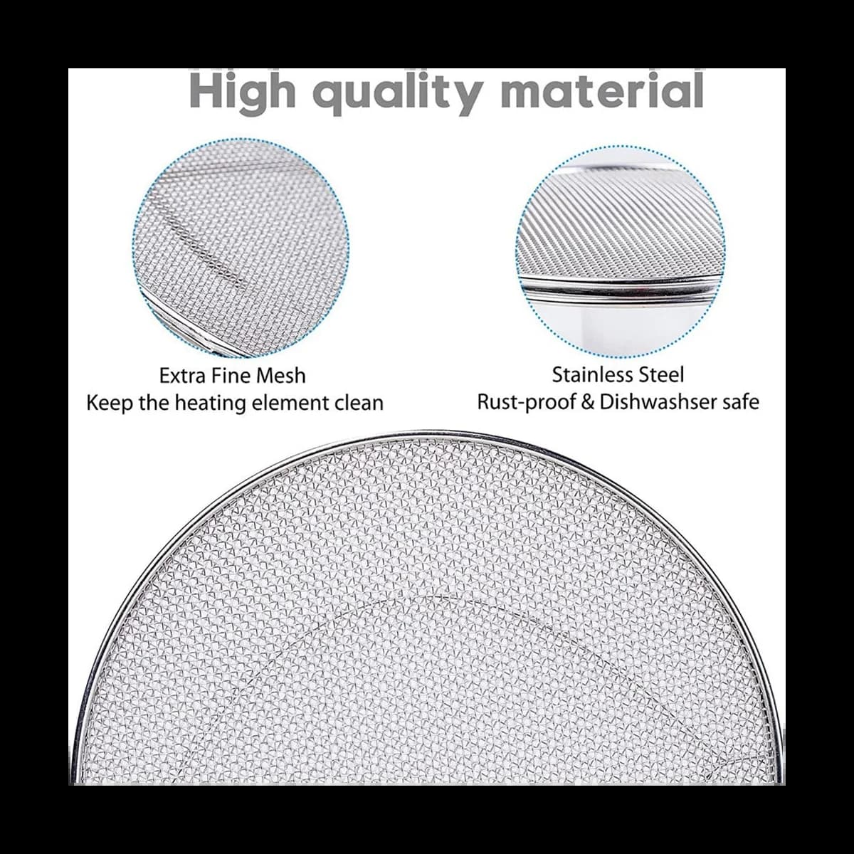 Bouclier anti-éclaboussures en acier inoxydable, accessoires de grille intérieure réutilisables 6 en 1 pour Ninja Foodi FG551 Smart XL