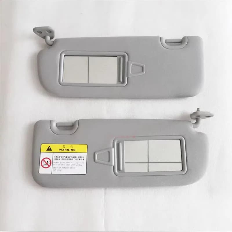 Accessoires automobiles gris avec miroir de maquillage pour pare-soleil Hyundai Santa Fe IX45 Santafe 2012-2017