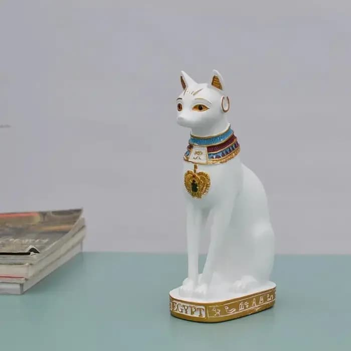 Ornement de statue de déesse de chat égyptien vintage