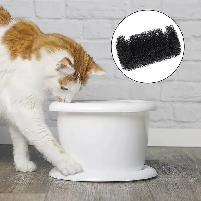 Distributeur d'eau avec filtre éponge pour animaux de compagnie, 10/4/1 pièces, pour chats et chiens