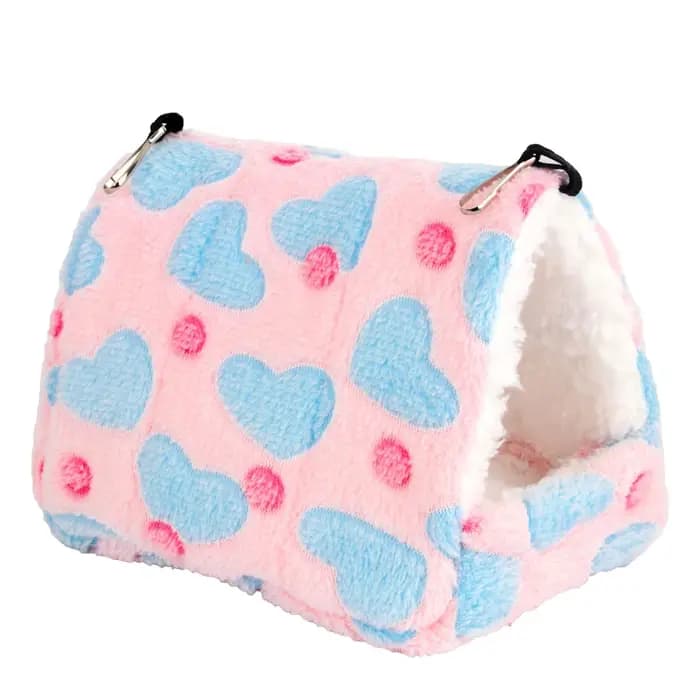 Nid de Hamster en peluche en forme de cœur pour maison d'oiseaux