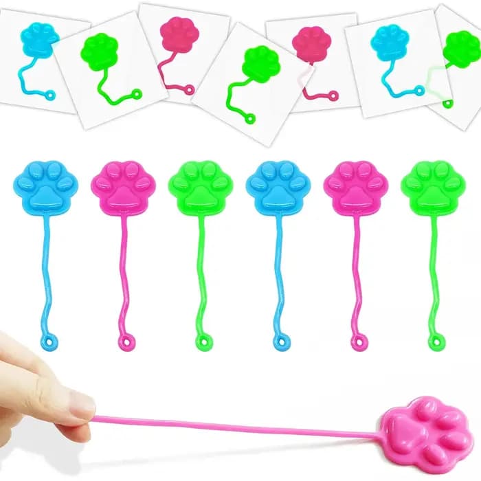 Lot de 20 mains collantes en forme de patte de chat