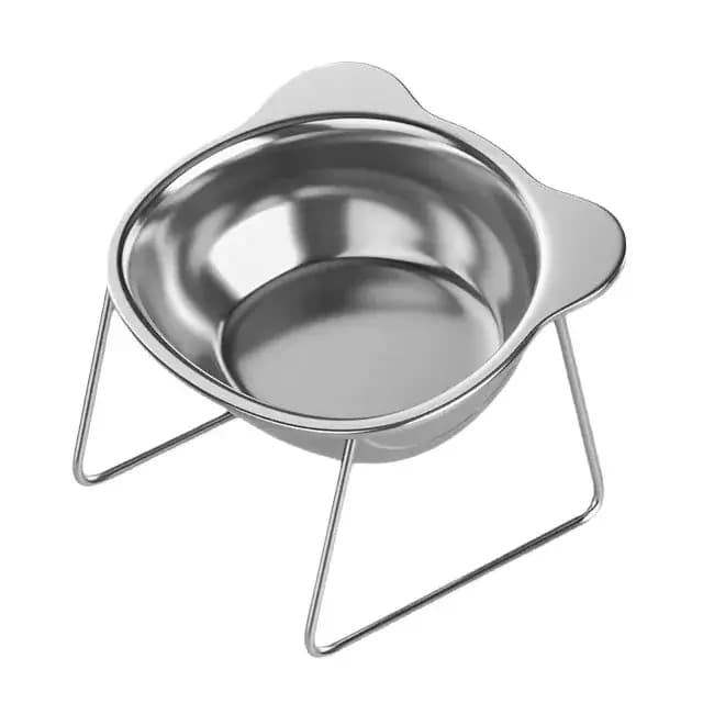 Bol pour chat, bol pour animaux de compagnie en acier inoxydable