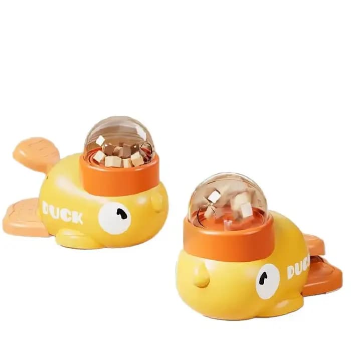 Jouet interactif pour animaux de compagnie en forme de canard, distributeur de nourriture anti-dérapant pour chiots, chiens et chats