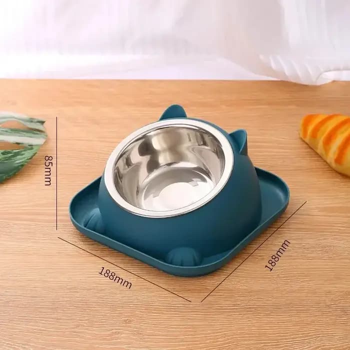 Bol pour chat anti-renversement en forme amusante avec eau ajoutée pour éviter les fourmis - Bols pour chien inclinés et antidérapants