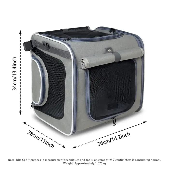 Sac de transport pour vélo et moto, adapté au transport de chats et de chiens, sac à dos portable pour animaux de compagnie pour usage extérieur