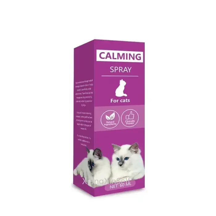Spray apaisant félin Anti-Stress, phéromone émotionnel, fournitures de nettoyage de santé pour chats, 60ml