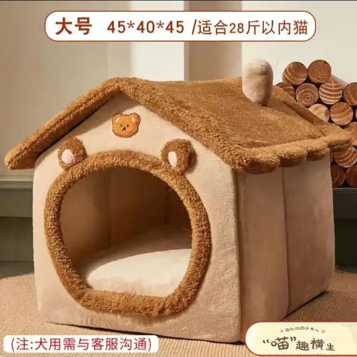 Chenil pour chat quatre saisons universel Bie Ye maison nid fermé détachable lavable