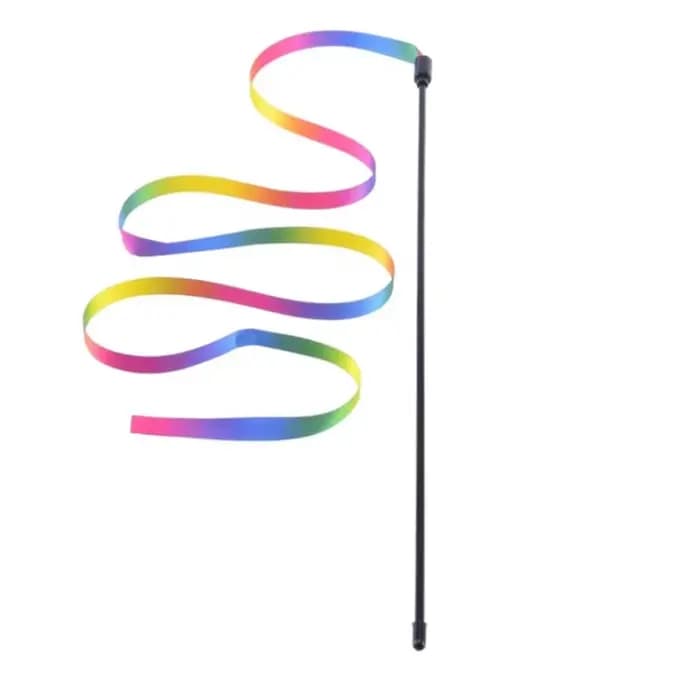 Jouets interactifs pour chat avec ruban coloré