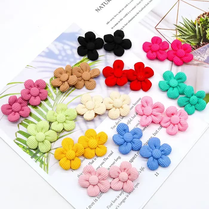 10 pièces printemps chien arcs pour chiot chat fleur nœud papillon bandes de caoutchouc pour chiens