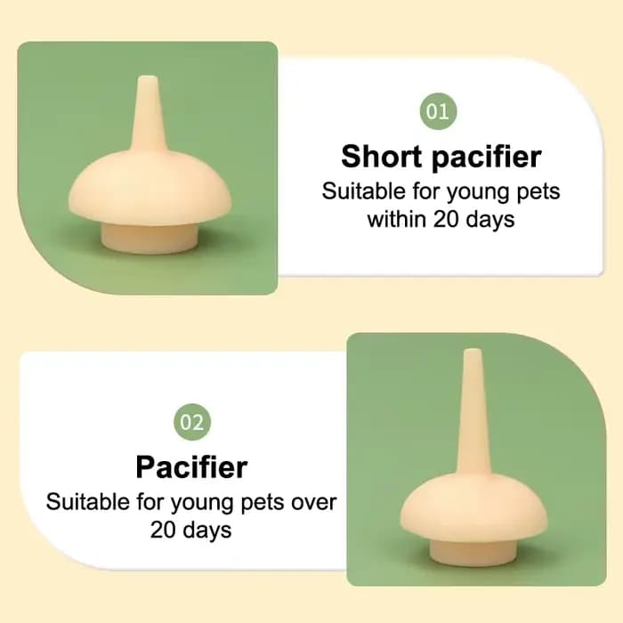 ● Biberon d'alimentation pour chatons, distributeur de lait liquide à presser, biberon d'allaitement pour chiots, chiens, lapins, hamsters, chats nouveau-nés