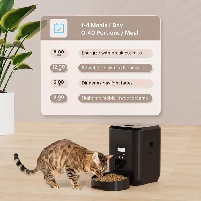 Mangeoire intelligente pour animaux de compagnie mangeoire automatique pour chat Machine de nourritu