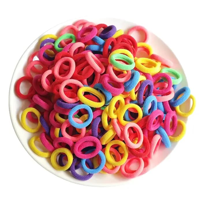 100 pièces/ensemble bandeau élastique pour animaux de compagnie mignon chien toilettage cheveux accessoires diamètre