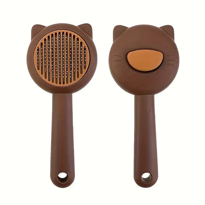 Brosse de bain et de massage pour chat – Peigne de toilettage autonettoyant pour animaux de compagnie pour perdre, douceur sur les chats, parfait pour le bain et le démaquillage