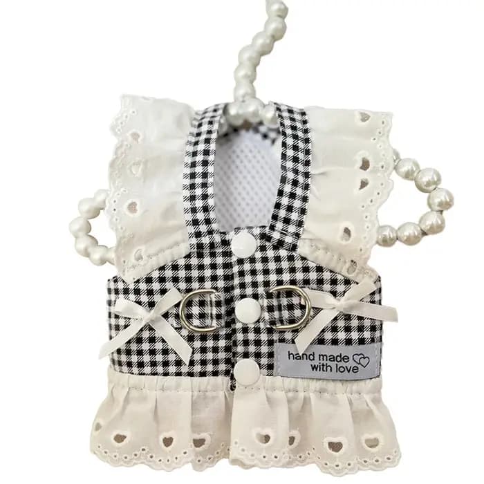Robes harnais en dentelle pour animaux de compagnie