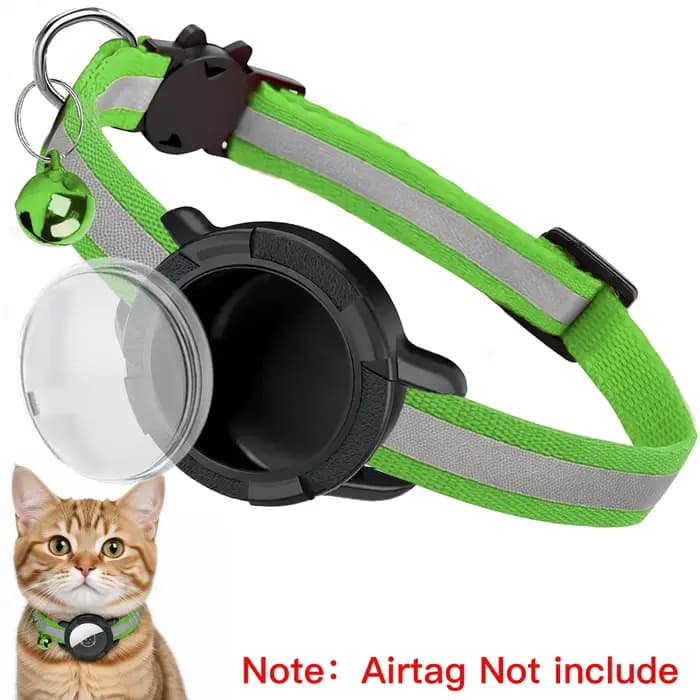 Collier de chat Airtag avec support d'étiquette d'air réglable