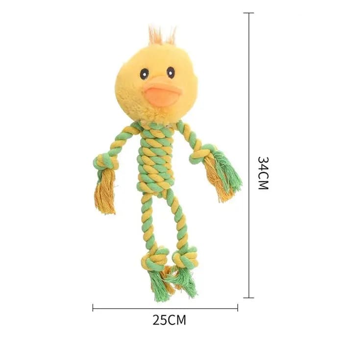 Jouet grinçant pour petits chiens de compagnie, peluche douce à mâcher, forme d'animal en peluche, ULen coton, fournitures pour animaux de compagnie, degré de morsure